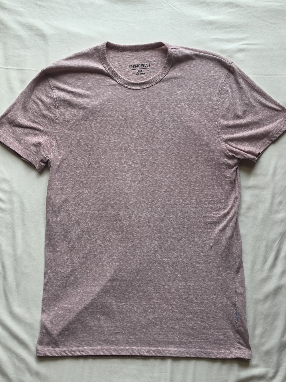 DepartWest Men's Short Sleeve Crewneck Tee — Mauve Heather
